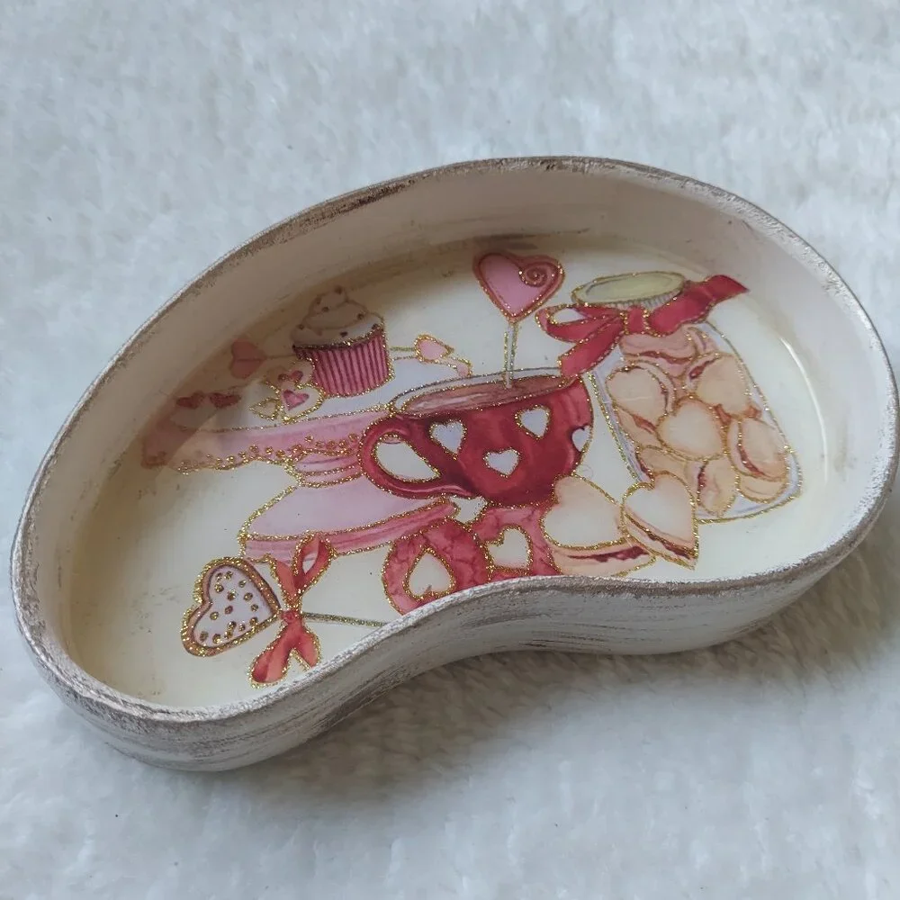 Handmade Small Valentine Sweetheart Decorative Tray